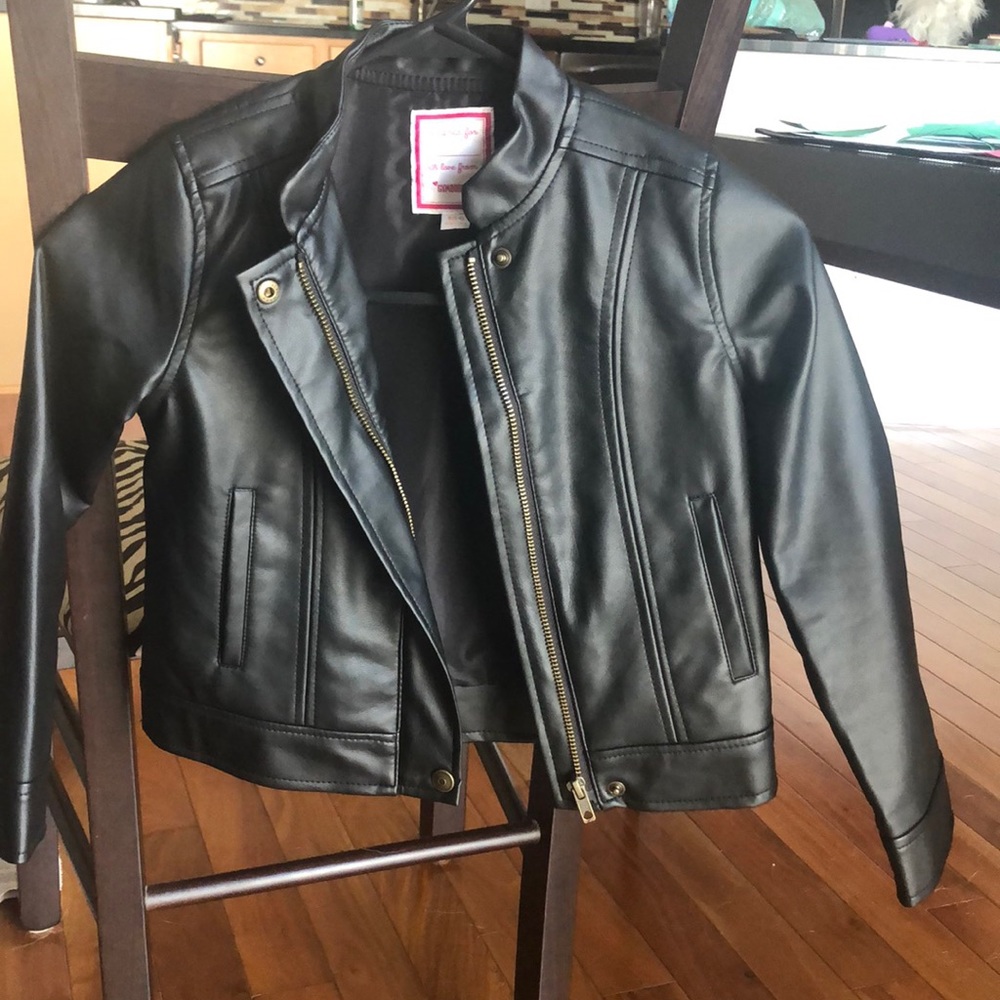 Girls leather coat